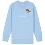 Childrens Unisex Organic Cotton Embroidered Robin Christmas Jumper, thumbnail 9 of 12