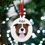 Staffie Christmas Tree Dog Decoration Personalised, thumbnail 5 of 10