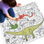 Giant Colouring Sheet Dinosaurs Personalise It, thumbnail 1 of 5