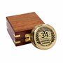 Personalised Brass 34th Birthday 100 Year Calendar Compass, thumbnail 1 of 12