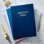Personalised Gold Foil A5 Notebook, thumbnail 1 of 6