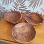 Small Teak Root Table Bowl 30cm Handcrafted Wood Design, thumbnail 3 of 10