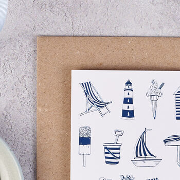 Nautical Pack Of Eight Notecards, 2 of 3