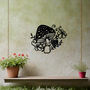 Mushroom And Floral Metal Wall Art For Outdoor Decor Gift, thumbnail 6 of 10