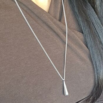 Silver Waterdrop Necklace, 4 of 7