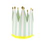 Striped Party Crowns Pack Of Eight, thumbnail 4 of 10