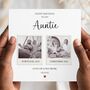 Auntie Photo Birthday Card, Mum Birthday Card From Niece Or Nephew, thumbnail 1 of 3