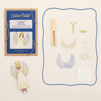 Make Your Own Angel Peg Doll Kit, 3 of 7