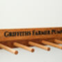 Engraved Oak Welly Boot Rack, thumbnail 9 of 11