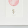 Personalised Rose Pink Balloon For Girl's Bedroom, thumbnail 4 of 10