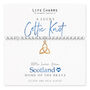 With Love From Scotland Gift, Knot Bracelet Gift, thumbnail 1 of 3