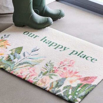 Personalised Happy Garden Doormat, 2 of 3