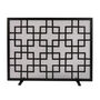 Contemporary Geometric Footed Fire Screen, thumbnail 2 of 4