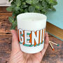 Personalised Genius Graduation Candle Gift, thumbnail 2 of 7