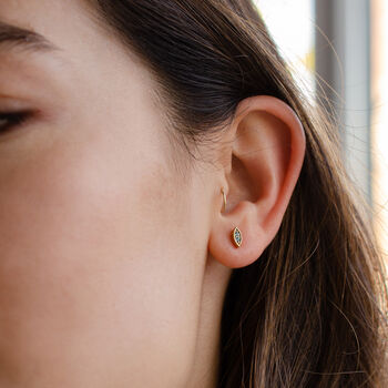 Marquise Confetti Personalised Birthstone Stud Earrings, 3 of 11