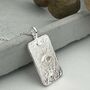 Sterling Silver Moonstone Ladies Necklace Evil Eye Moon, thumbnail 5 of 12