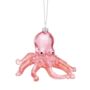 Wonderland Pink Glitter Octopus Bauble, thumbnail 2 of 2