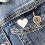 I Loves You I Do Heart Pin Badge Valentine Card, thumbnail 7 of 12