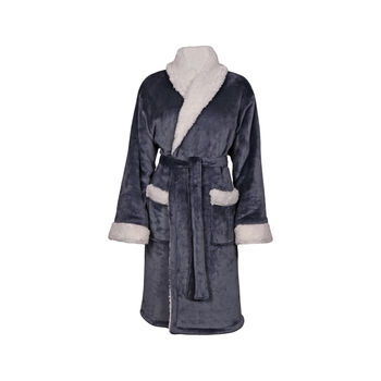 Super Soft Sherpa Style Dressing Gown, 9 of 10