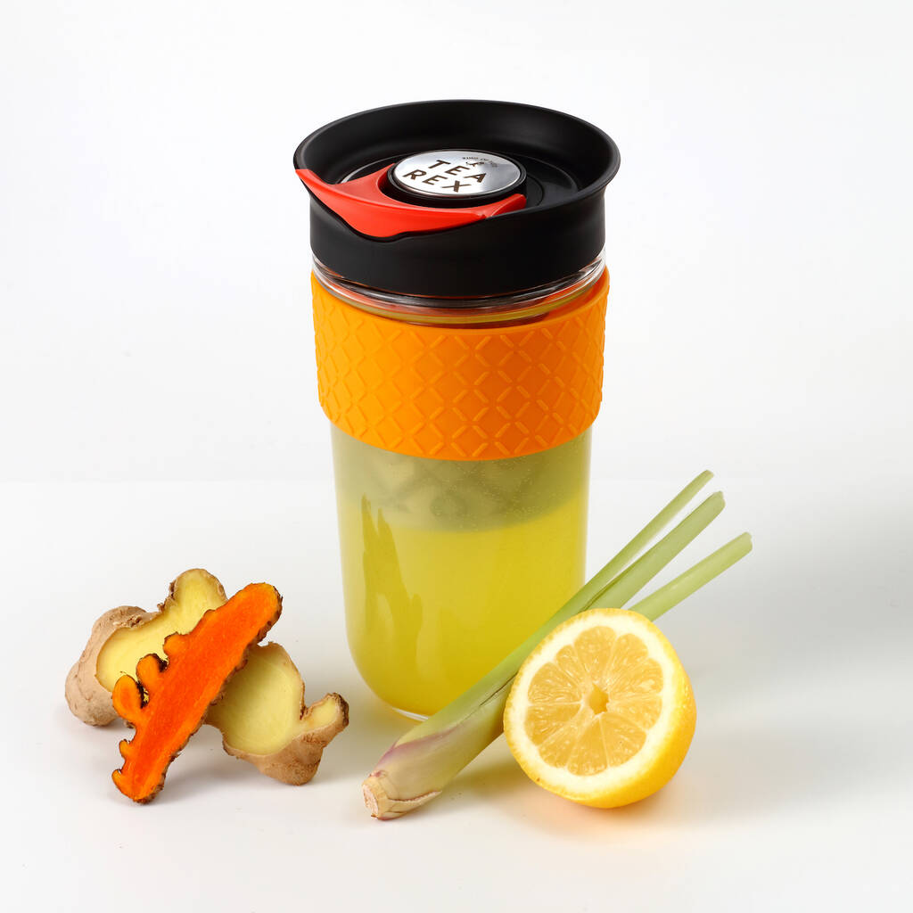 Image of Tea Rex On The Go Mug And Infuser