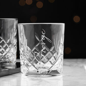 Personalised Crystal Whisky Tumbler, 2 of 9
