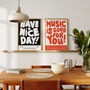 Have A Nice Day Happy Positive Hallway Wall Art Print, thumbnail 7 of 11