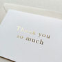 Gold Foil Thank You Card, thumbnail 1 of 1