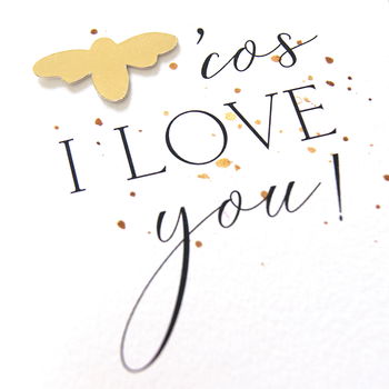Because I Love You Bee Card, 5 of 6