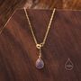 Delicate Purple Opal Droplet Lariat Pendant Necklace, thumbnail 6 of 12