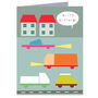 Mini Wooden Cars Birthday Card, thumbnail 2 of 5