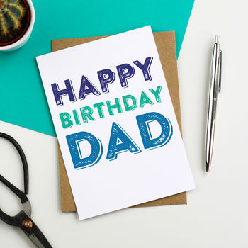 happy birthday dad colourful greetings card by do you punctuate ...