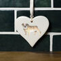 British Bulldog Ceramic Heart, thumbnail 1 of 3