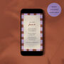 Digital Download Birthday Party Invite With Checkerboard Border, thumbnail 4 of 5