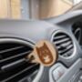 Wooden Cat Car Vent Clip, thumbnail 2 of 6