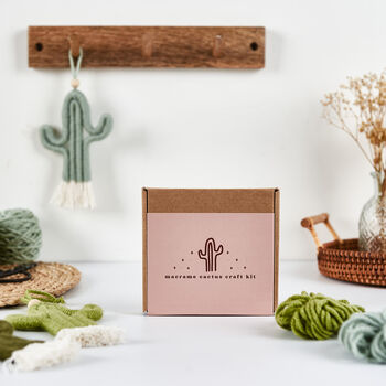 Make Your Own Mini Macrame Cactus Craft Kit, 7 of 12