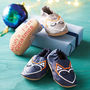 Personalised Unisex Geometric Fox Baby Shoes, thumbnail 2 of 10