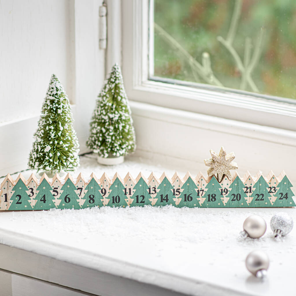 Personalised Wooden Advent With Star By TheLittleBoysRoom