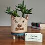 Handmade Teacher Thank You Gift Plant Pencil Pot Dog, thumbnail 2 of 7