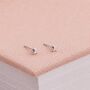 3mm Sterling Silver Aurora Crystal Stud Earrings, thumbnail 1 of 3