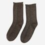 Women's Glitter Socks Black Gold, thumbnail 1 of 4