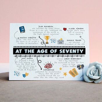 Personalised 70th Birthday Card, 2 of 5
