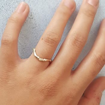 Diamond Organic Twig Engagement And Wedding Ring, 5 of 8