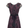 Special Occasion Dress In Midnight And Currant Lace, thumbnail 3 of 6