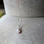 Pink Opal Gemstone Birthstone Necklace, thumbnail 7 of 12