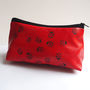 Soft Leather Ladybirds Makeup Bag, thumbnail 4 of 7