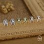 Sterling Silver Egyptian Pharaoh Stud Earrings, thumbnail 4 of 12