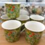 Set Of Six Palace Mugs In William Morris Golden Lily Design, thumbnail 6 of 11