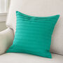 Pleated Emerald Green Linen Cushion Cover, thumbnail 1 of 2