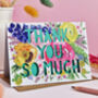 'Thank You So Much' Paper Cut Card, thumbnail 1 of 6
