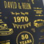 50th Golden Anniversary Story Of Us Print, thumbnail 3 of 8
